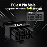 YEZriler 8 Pin PCIe Cable for EVGA Power Supply, PCIe 8 Pin Male to (6+2) Male PCI Express Power Adapter Sleeved 25-inch (63cm) - Image 2