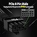 YEZriler 2-Pack 8 Pin PCIe Cable for EVGA Power Supply, PCIe 8 Pin Male to (6+2) Male PCI Express Power Adapter Sleeved 25-inch (63cm)