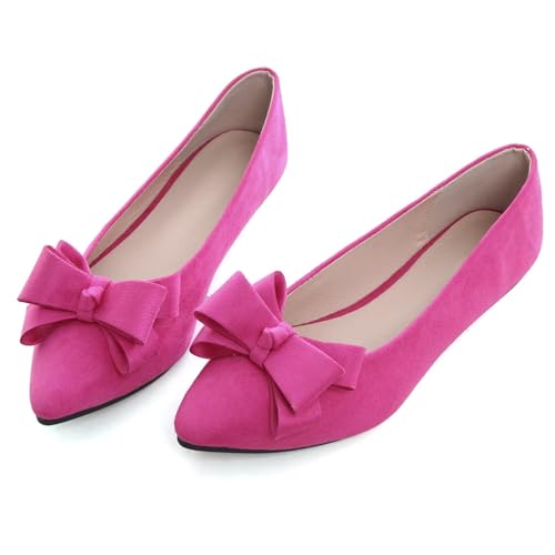 Image of SAILING LU Women's Bow-Knot Pointed Toe Ballet Flats