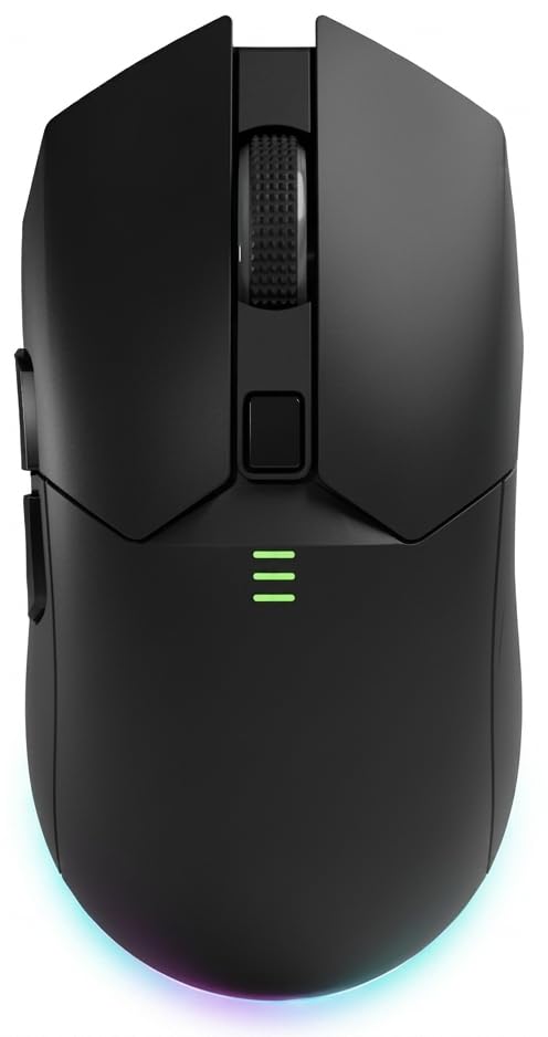 Image of Offbeat Ivy Blutooth 5.2 + 2.4Ghz Wireless Gaming Mouse | Triple Device connectivity | 5000 DPI 1000 hz pollinng Rate 6D Button | 600 mAh Battery 100 Hours Playtime | Silent Click (Black)