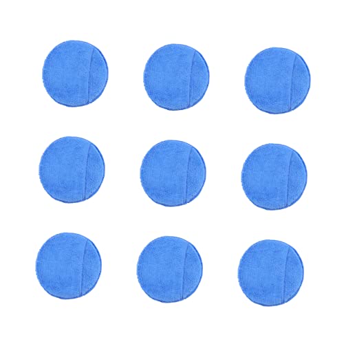 Zerodeko 10 Pcs Microfiber Wax Applicator Pads with for Easy Application Reusable and Absorbent for Car Waxing Detailing and Sealing