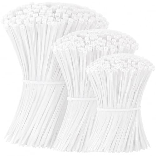100 PCS Nylon Universal Cable Tie, Multi-Purpose Self-Locking Nylon Cable Cord