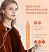 Kimwood Wired Earbuds with Microphone, Wired Earphones in-Ear Headphones HiFi Stereo, Powerful Bass and Crystal Clear Audio, Compatible with iPhone, Android, Computer Most with 3.5mm Jack(Orange)