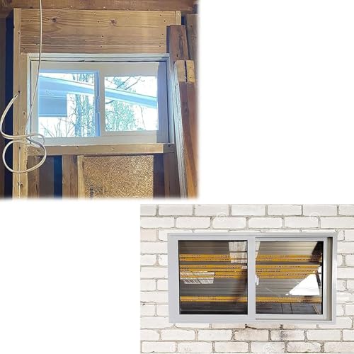 Replacement Windows for Houses, Hopper Window, Awning Window 12 24 30 36 48 60 Inch, Large Lockable...