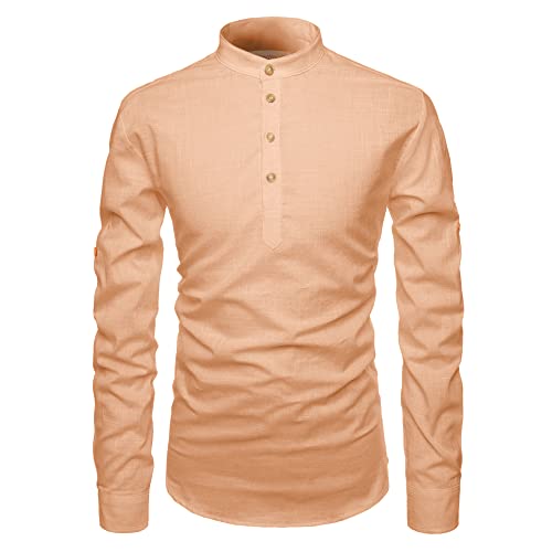 Image of Cotton 4 Button Kurta For Men