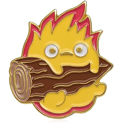 Sanfly 1pc Japanese Anime Brooches Fire Elf Badge Pin Cute Brooch Pins for Diy Clothing Sweater Shirt Backpack Hat Cover