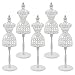 UCanaan 5 PCS Doll Dress Form Cloth Gown Plastic Demountable Display Support Holder Mannequin Model Stand Accessories for Doll Dresses