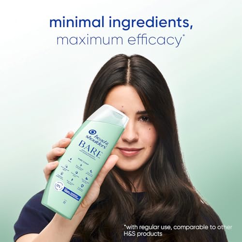 Image of Head & Shoulders BARE Anti-Dandruff Shampoo, Pure clean, Sulfate-Free, Silicone-Free, Dye-Free, Gentle shampoo, 400ml