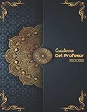  Cuaderno del profesor 2022/2023: Registro grande del profesor español A4 Mandala- Elegante - De Agosto de 2022 a Julio de 2023, calendario XL para maestros semanales, diario del maestro