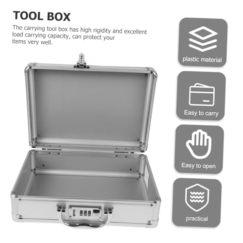 Mallette à outils aluminium DOITOOL avec serrure à code et grande capacité