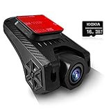 Showasaki USB DVR Car Dash Camera 1080P Driving Recorder, On-Dash Camera with Night Vision, Wide Angle Intelligent Automobile Car Driving Video Recorder with 16GB Micro SD Card