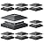 LETMY Solar Post Cap Lights Outdoor, 8 Pack 40 LEDs 30 Lumens Fence Post Solar Lights Outdoor with 3 Modes, Waterproof Solar Powered Deck Fence Post Lights for 4x4, 5x5 or 6x6 Vinyl Wooden Posts