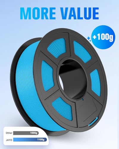 Image of JAYO Glow in the Dark PLA Filament 1.75mm, Green Luminous Effect for Decorative 3D Printer Filament, 1.1kg Spool(2.4lbs), Compatible with Most FDM Printers