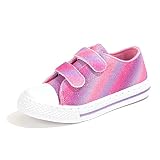 Girls Sneakers and Boys Sneakers Unisex-Child Slip On Canvas Walking Sneakers with Dual Hook and Loo