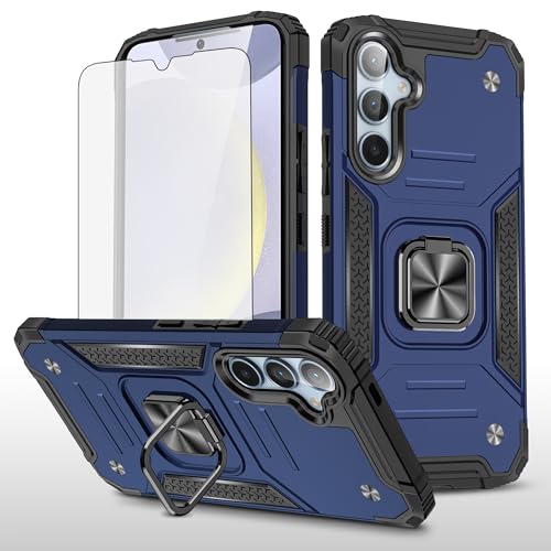 Coque Samsung S24+ 5G antichoc mince avec anneau support rotatif