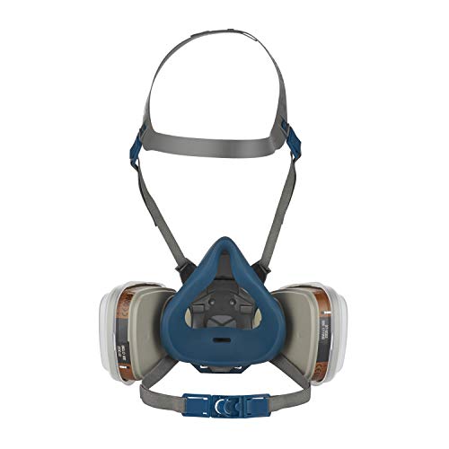 3M Atemschutzmaske 6502 QLPRO – Halbmaske mit Wechselfiltern gegen organische Gase, Dämpfe & Partikel – Lackiermaske mit Schutzstufe A2P3 für Farbspritz- & Maschinenschleifarbeiten, 1 Stück (1er Pack) - Image 3