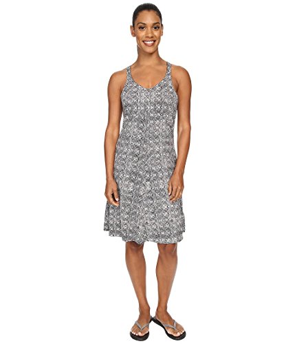 ExOfficio Women's Wanderlux Tank Dress, Dark Pebble Print, Medium