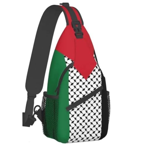 Bolso Bandolera Palestino ideal para rutas de ciclismo y escapadas de camping