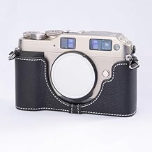 Genuine Leather Handcrafted Camera Case for G1, Vintage Half-Wrap Camera case for Contax G1 Black