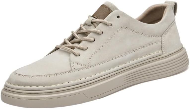 Men's Fashionable Lace-up Casual Sneakers Low-top Soft-Soled Oxford Shoes Men Comfortable Versatile Shoes for Travel Shopping Driving