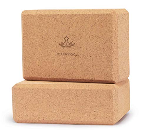 Heathyoga Yoga Blocks 2 Pack w/Strap - Image 3