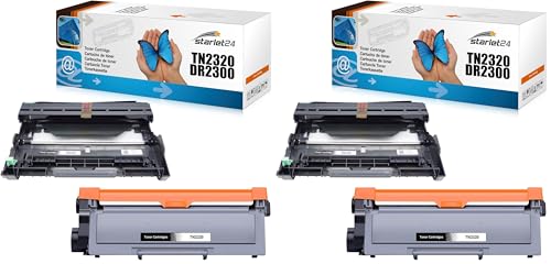Toner TN2320 et Tambour DR2300 Starlet24 pour imprimantes Brother MFC et HL