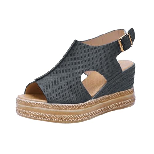Sandalias plataforma tacón chunky mujer pedrería brillante, verano fashion vestir puntera abierta tobillera boda fiesta zapatos noche