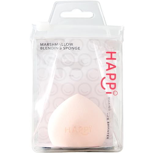 Happi Sweetmallow Blending Sponge - Flawless Finish - Seamless Coverage - Effortless Blending - Ultra-Soft Makeup Sponge/Everyday Beauty Essential - Latex Free - Single Sponge