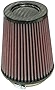 K&N Universal Air Filter - Carbon Fiber Top: High Performance, Premium, Replacement Filter: Flange Diameter: 4 In, Filter Height: 6.5 In, Flange Length: 0.625 In, Shape: Round Tapered, RP-4980