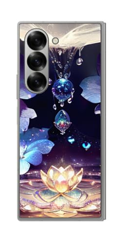 ClearView サムスン Galaxy Z Fold6用 プリント 背面 保護 フィルム 日本製 月の雫(moon drop) 001