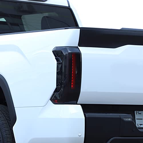 Llkuang Rear Tail Light Cover Tail Lamp Shell Shade Guard Trim Frame Compatible With Toyota Tundra 2022 2023,Abs Car Taillight Protective Shell Bezels Smoke Black Taillight Shell Accessories #TOP2