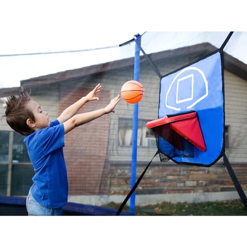 ORCC 16 15 14 12 10FT - ASTM and CPSIA Approved- Basketball Trampolines with Basketball Hoop and Ball, Kids Family Recreational Trampoline for Backyard(14,BSIN)