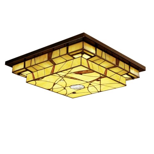 Plafonnier Tiffany pour salon chaleureux au design Art Deco Trade