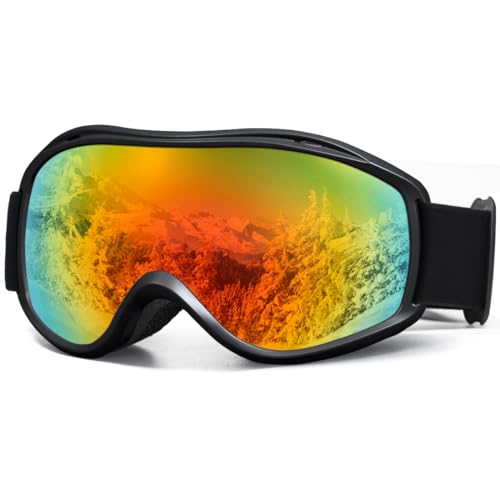 SPOSUNE OTG Ski Goggles for Men and Women, Over Glasses Anti-Fog Snowboard Goggles, UV Protection...
