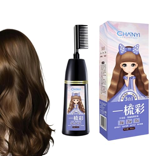 Coloration Mousse longue tenue avec brosse applicatrice pour cuir chevelu