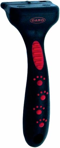 Daro Stripping Rake – Soft Grip Grooming Tool for Dogs with Double or Wiry Coats, Removes Dead Hair & Reduces Shedding