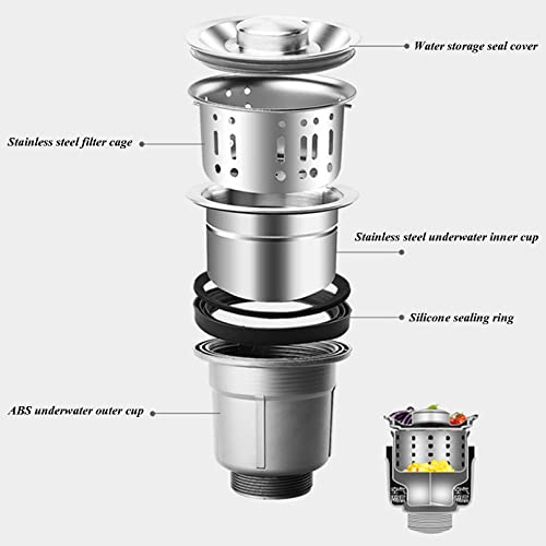 Évier de cuisine sous plan en acier inoxydable 304 - 6