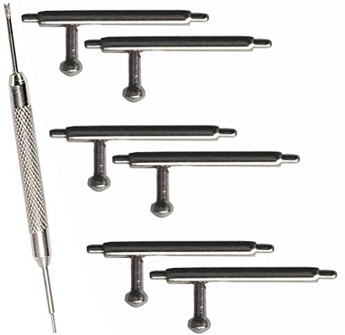 Olytop for Fitbit Inspire 2/Inspire 3 Pins/Inspire HR Pins Quick Release Spring Bars 6PCS - 10mm Stainless Steel Watch Band Pins Diameter 1.5mm + Spring Bar Tool for Fitbit Inspire/Ace 3