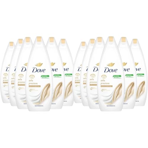 Gel de ducha Dove Seda Preciosa hidratante natural pack de 12 unidades para una piel lisa