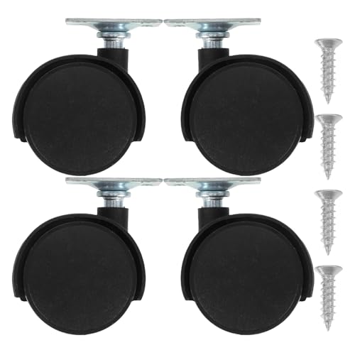 HOUDERCO �Ƌ�p�L���X�^�[ 4�� �X�e�����X�|����]�z�C�[�� �ϖ��Ճv���X�`�b�N���L���r�l�b�g�L���X�^�[ �R�[�q�[�e�[�u�� �\�t�@ �i�C�g