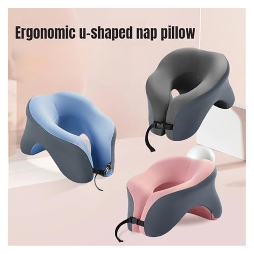 Almohada de espuma viscoelástica ergonómica para viaje miniatura 4