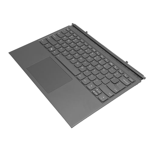 Teclado inalámbrico elegante gris oscuro con panel táctil integrado 3