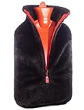 Our XXX Large hot water bottle is made of the grade A natural rubber for long-lasting heat and Comes with a high-quality black faux fur removable cover. Manufactured to comply with British Safety Standard BS197:2012 This hot water bag is perfect for ...