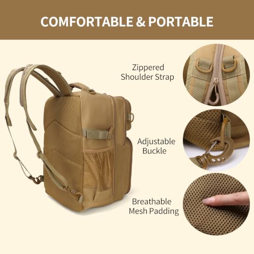 Image of Fishing Backpack with Rod Holder, Fishing Tackle Bag
