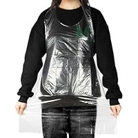 MAQIHAN Einweg-Schürzen aus Kunststoff für Erwachsene, wasserdicht, dick, 95 cm, 50 Stück, für ältere Menschen, Haarfärbemittel, Tattoos, Pflege, Backen, Kochen, Geschirrspülen, Küche, Restaurant