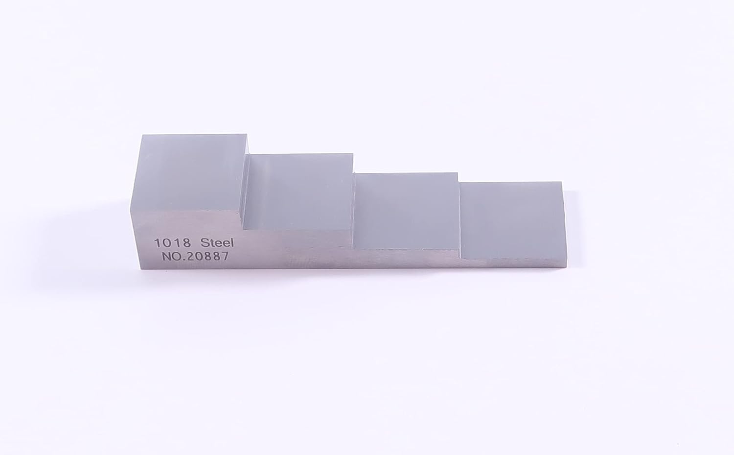 4 Step Test Block 1018 Steel Calibration Block UT Block 0.1"0.2"0.4"0.6" Thickness Step Wedge Ultrasonic Test Block Carbon Steel Block with ABS Carrying case ASTM E797