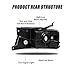 ADCARLIGHTS Headlight Assembly for 2004-2008 Ford F150 Pickup 2006-2008 Lincoln Mark LT Clear Lens Chrome Housing Amber Reflector Replacement W/O Bulbs