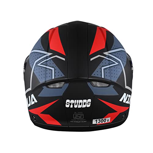 Image of STUDDS Ninja Elite Super D6 FLIP-UP Full FACE Helmet N2 MATT Black-XL