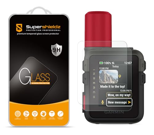 Image of Supershieldz (2 Pack) Designed for Garmin inReach Mini 3 Plus /inReach Mini 3 Tempered Glass Screen Protector, Anti Scratch, Bubble Free
