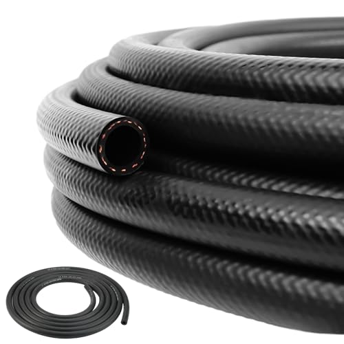 3 Metro Tubo Gasolina Moto, Ø 6 mm Kit de Tubo Gasolina,Mangueras de Combustible,Manguera de Gasolina, Juego de Línea de Combustible Para Motocicletas, Tractores, Scooters, Camiones